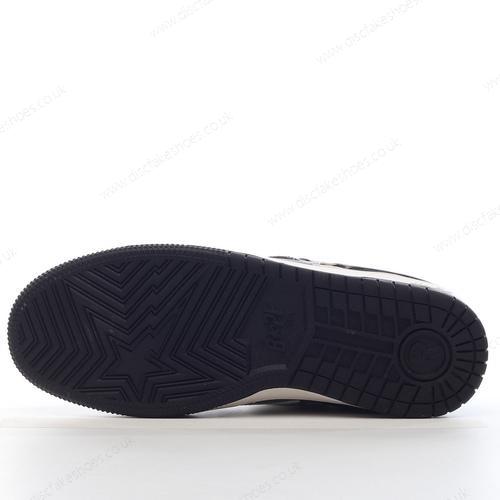 Fake A BATHING APE BAPE SK8 STA Men’s / Women’s Shoes ‘Black White’ 1H20-191-033