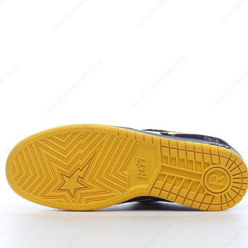 Fake A BATHING APE BAPE SK8 STA Men’s / Women’s Shoes ‘Black Yellow’ 001FWG701031X