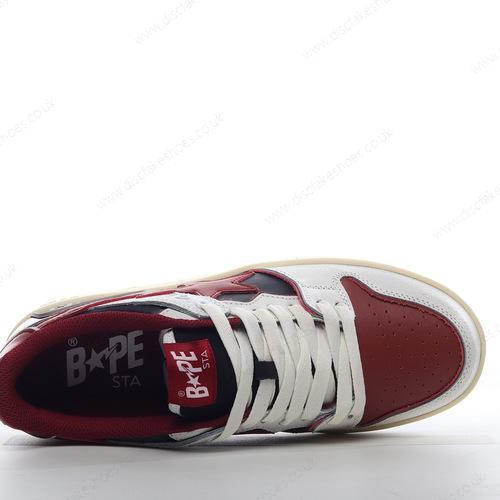 Fake A BATHING APE BAPE SK8 STA Men’s / Women’s Shoes ‘Red Black White’ 1I20191021