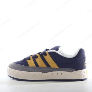 Fake Adidas Adimatic Human Made Men’s / Women’s Shoes ‘Yellow Off White Dark Blue’