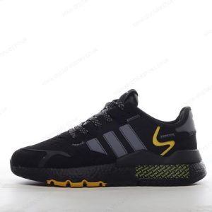 Fake Adidas Nite Jogger Men’s / Women’s Shoes ‘Black Grey Yellow’ FV6571