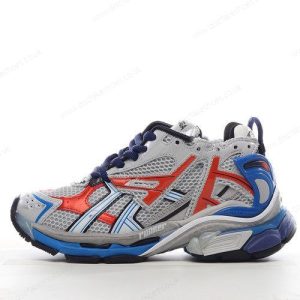 Fake Balenciaga Runner Men’s / Women’s Shoes ‘Grey Red Blue’ 677403W3RB61264