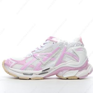 Fake Balenciaga Runner Men’s / Women’s Shoes ‘White Pink’ 677402W3RB39059