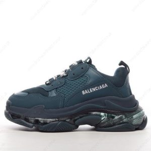 Fake Balenciaga Triple S Men’s / Women’s Shoes ‘Dark Green’
