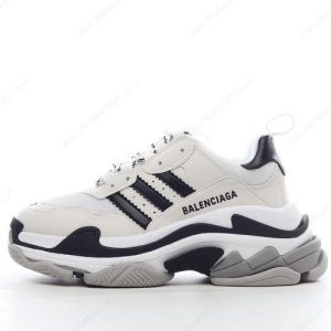 Fake Balenciaga Triple S x Adidas Men’s / Women’s Shoes ‘White Black’ 710020W2ZB19112