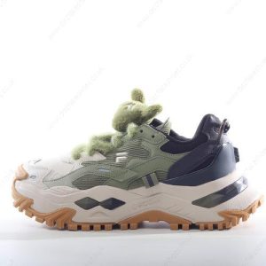 Fake FILA Fusion Bianco Platform Sneakers Men’s / Women’s Shoes ‘Beige Green’ FF750SH20A96C4GS