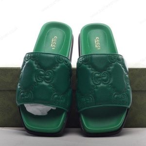 Fake GUCCI GG Supreme Slides Men’s / Women’s Shoes ‘Green’
