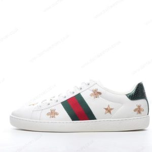 Fake Gucci ACE Bee And Stars Men’s / Women’s Shoes ‘Green Red White’