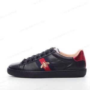 Fake Gucci ACE Embroidered Men’s / Women’s Shoes ‘Black Red’ 429446-A38G0-1284