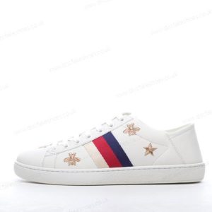 Fake Gucci ACE Embroidered Men’s / Women’s Shoes ‘Gold White’