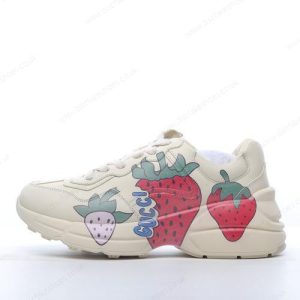 Fake Gucci Rhyton Starwberry Men’s / Women’s Shoes ‘White’ 576963-DRW00-9522