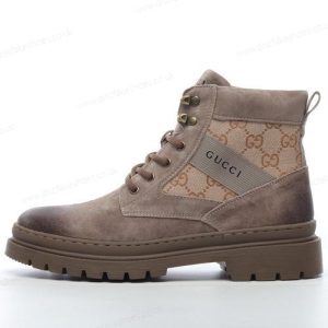 Fake Gucci Screener GG High Men’s / Women’s Shoes ‘Brown’