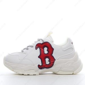 Fake MLB Bigball Chunky Emboss Men’s / Women’s Shoes ‘White Red’ 32SHCK011-43﻿﻿I