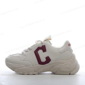 Fake MLB Bigball Chunky Liner Men’s / Women’s Shoes ‘Beige White Red’ 3ASHBCW3N-45WHS