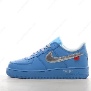 Fake Nike Air Force 1 Low 07 Off-White Men’s / Women’s Shoes ‘Blue Silver’ CI1173-400