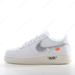Fake Nike Air Force 1 Low 07 Off-White Men’s / Women’s Shoes ‘White Silver’ AO4297-100