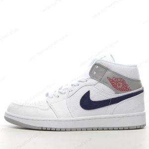 Fake Nike Air Jordan 1 Mid Men’s / Women’s Shoes ‘Grey White Black’ DR8038-100