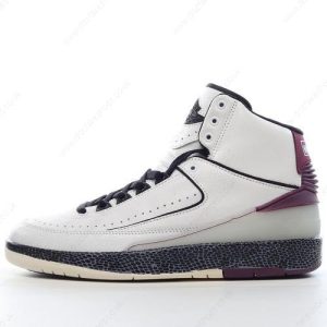 Fake Nike Air Jordan 2 Mid SP x Off-White Men’s / Women’s Shoes ‘White Purple Black’ DJ4375-160