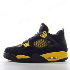 Fake Nike Air Jordan 4 Retro Men’s / Women’s Shoes ‘Black Tour Yellow’ 308497-008