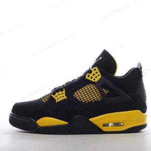Fake Nike Air Jordan 4 Retro Men’s / Women’s Shoes ‘Black Yellow’ DH6927-017