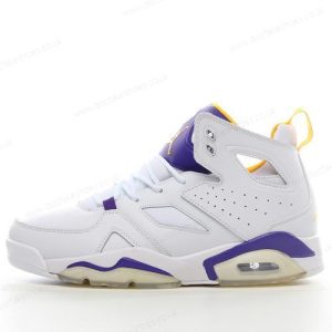 Fake Nike Air Jordan Flight Club 91 Men’s / Women’s Shoes ‘White Purple Gold’ DC7329-105