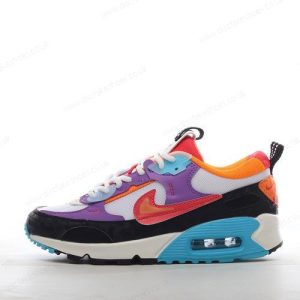 Fake Nike Air Max 90 Futura Men’s / Women’s Shoes ‘White Red Blue Purple Orange’ FD0821-100