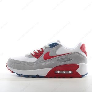 Fake Nike Air Max 90 Men’s / Women’s Shoes ‘Grey White Red’ DQ8235-001