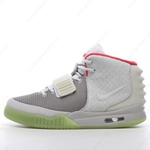 Fake Nike Air Yeezy 2 Men’s / Women’s Shoes ‘Grey White Red Green’ 508214-010