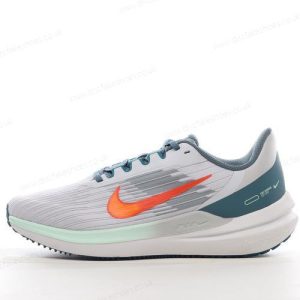 Fake Nike Air Zoom Winflo 9 Men’s / Women’s Shoes ‘Grey Orange White Green’