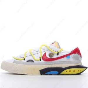 Fake Nike Blazer Low x Off-White Men’s / Women’s Shoes ‘White Red’ DH7863-100