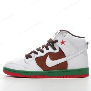Fake Nike SB Dunk High Men’s / Women’s Shoes ‘Brown White’ 313171-201