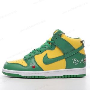 Fake Nike SB Dunk High Men’s / Women’s Shoes ‘Green White Yellow’ DN3741-700